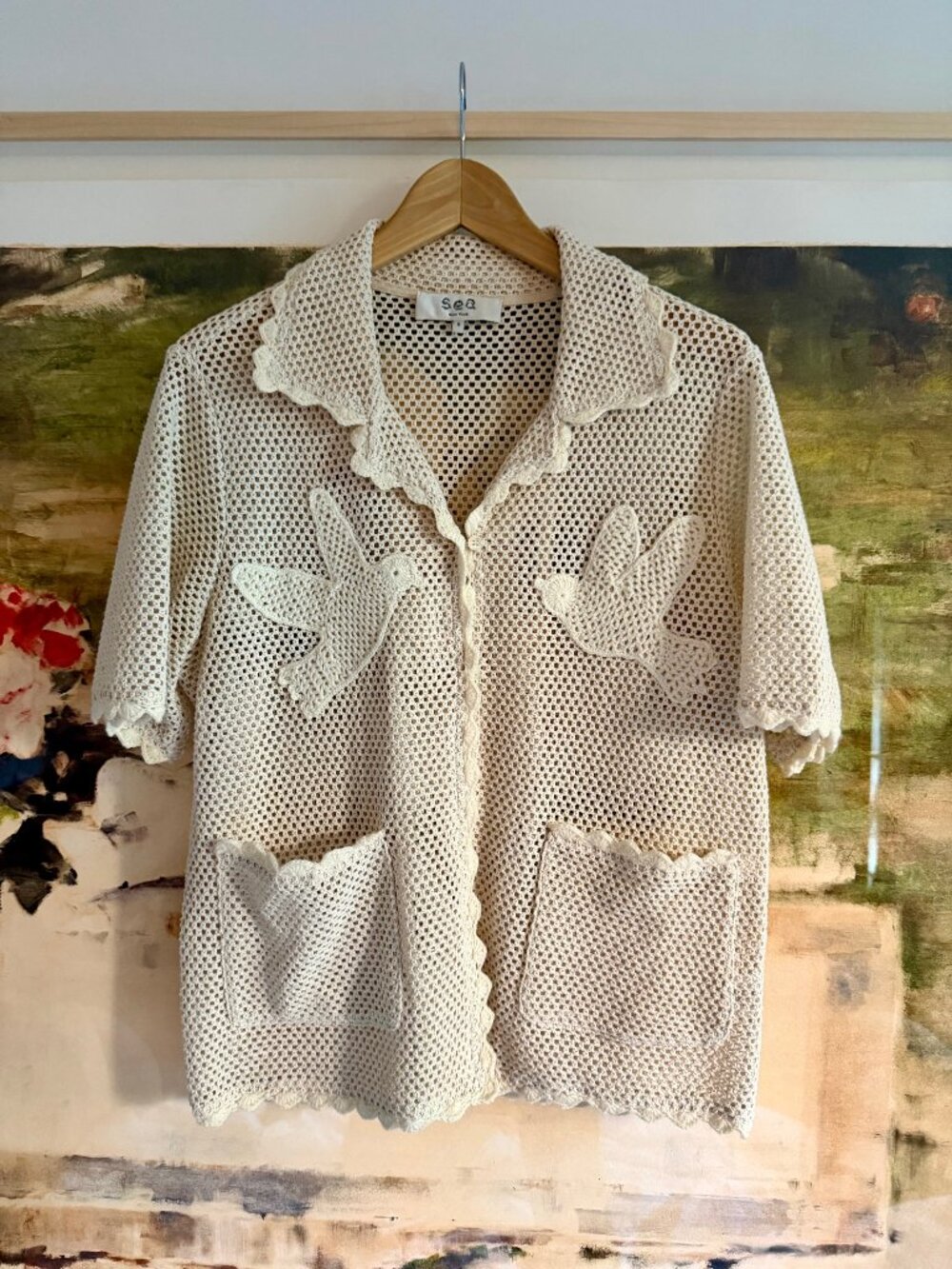 Sea New York Sally crochet shirt